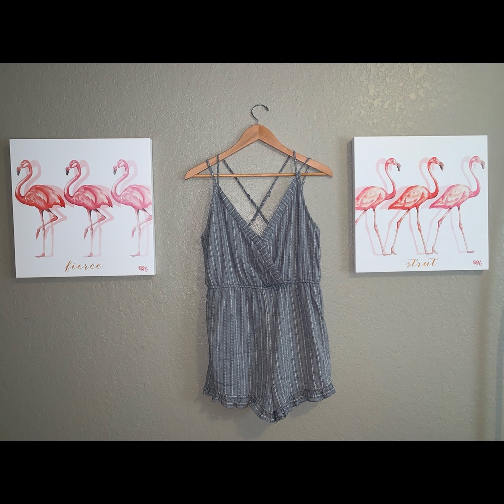 Anthropology (Paper Crane) Denim Romper 🕊